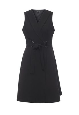 LOST INK  SAMARA TIE FRONT TUX DRESS